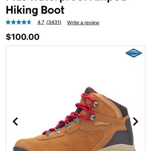 Merrell Tan Waterproof Hiking Boot